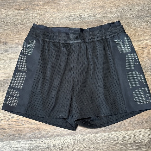 Alexander Wang X H&m Mesh Shorts Athletic Sports Black Boxing Us Size 6 - Picture 1 of 3